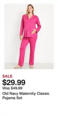 Old Navy Old Navy Maternity Classic Pajama Set offer