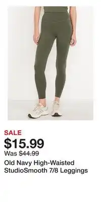 Old Navy Old Navy High-Waisted StudioSmooth 7/8 Leggings offer
