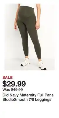 Old Navy Old Navy Maternity Full Panel StudioSmooth 7/8 Leggings offer