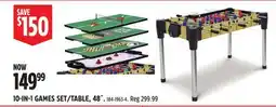 Canadian Tire 10-IN-1 GAMES SET/TABLE offer