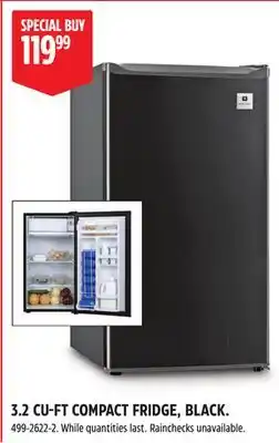 Canadian Tire 3.2 CU-FT COMPACT FRIDGE, BLACK offer