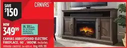 Canadian Tire CANVAS ABBOTSFORD ELECTRIC FIREPLACE offer