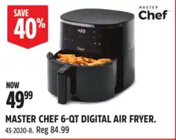 Canadian Tire MASTER CHEF 6-QT DIGITAL AIR FRYER offer