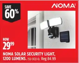Canadian Tire NOMA SOLAR SECURITY LIGHT, 1200 LUMENS offer