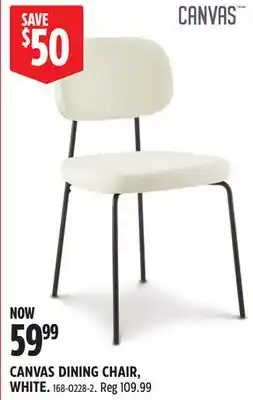 Canadian Tire CANVAS DINING CHAIR, WHITE offer