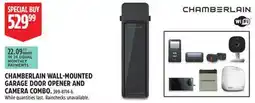 Canadian Tire CHAMBERLAIN WALL-MOUNTED GARAGE DOOR OPENER AND CAMERA COMBO offer