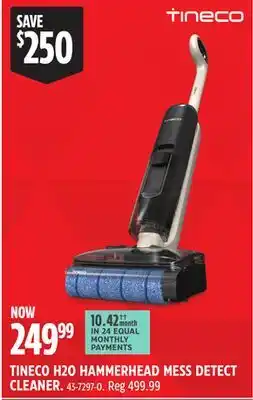Canadian Tire TINECO H2O HAMMERHEAD MESS DETECT CLEANER offer