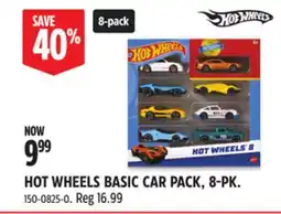 Canadian Tire HOT WHEELS BASIC CAR PACK, 8-PK offer