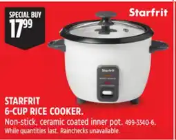 Canadian Tire STARFRIT 6-CUP RICE COOKER offer