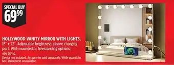 Canadian Tire HOLLYWOOD VANITY MIRROR WITH LIGHTS offer