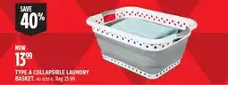 Canadian Tire TYPE A COLLAPSIBLE LAUNDRY BASKET offer