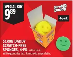 Canadian Tire SCRUB DADDY SCRATCH-FREE SPONGES, 4-PK offer