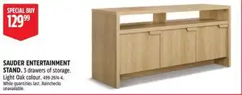 Canadian Tire SAUDER ENTERTAINMENT STAND offer
