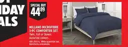 Canadian Tire MILLANO MICROFIBRE 3-PC COMFORTER SET offer