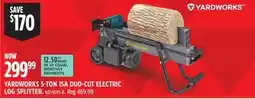 Canadian Tire YARDWORKS 5-TON 15A DUO-CUT ELECTRIC LOG SPLITTER offer
