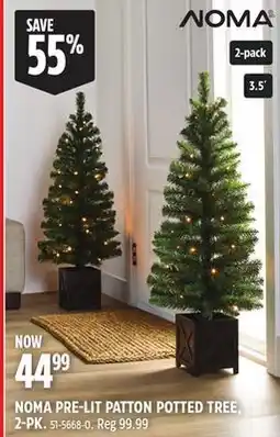 Canadian Tire NOMA PRE-LIT PATTON POTTED TREE offer