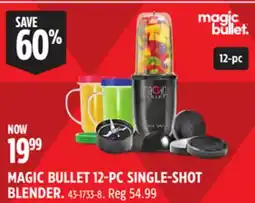 Canadian Tire MAGIC BULLET 12-PC SINGLE-SHOT BLENDER offer
