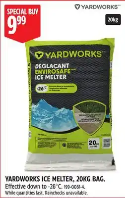 Canadian Tire YARDWORKS ICE MELTER, 20KG BAG offer