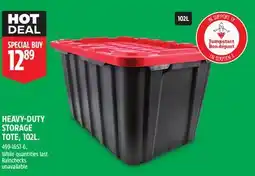 Canadian Tire Jumpstart HEAVY-DUTY STORAGE TOTE offer