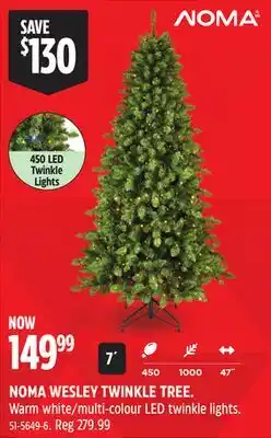 Canadian Tire NOMA WESLEY TWINKLE TREE offer