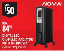 Canadian Tire NOMA DIGITAL LED OIL-FILLED RADIATOR WITH THERMOSTAT offer
