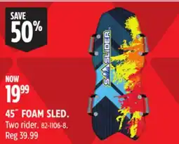 Canadian Tire 45˝ FOAM SLED offer