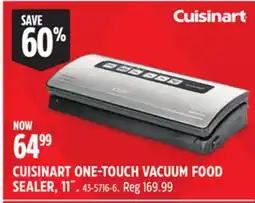 Canadian Tire CUISINART ONE-TOUCH VACUUM FOOD SEALER, 11˝ offer