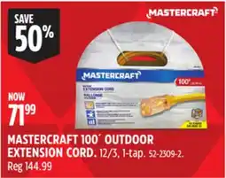 Canadian Tire MASTERCRAFT 100´ OUTDOOR EXTENSION CORD offer