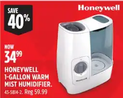 Canadian Tire HONEYWELL 1-GALLON WARM MIST HUMIDIFIER offer