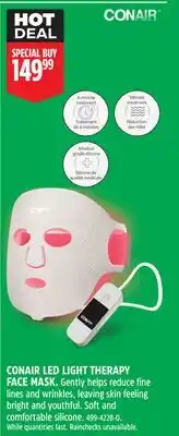 Canadian Tire CONAIR LED LIGHT THERAPY FACE MASK offer