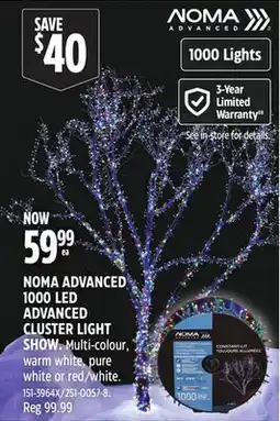 Canadian Tire NOMA ADVANCED 1000 LED ADVANCED CLUSTER LIGHT SHOW offer