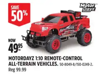 Canadian Tire MOTORDAYZ 1:10 REMOTE-CONTROL ALL-TERRAIN VEHICLES offer
