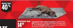 Canadian Tire 35 X 50 PET BLANKET, GREY offer