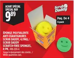 Canadian Tire SCRUB DADDY SCRATCH-FREE SPONGES offer