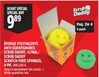 Canadian Tire SCRUB DADDY SCRATCH-FREE SPONGES offer