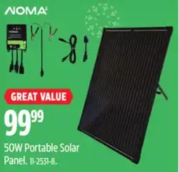 Canadian Tire Noma 50W Portable Solar Panel offer