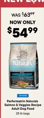 Petvalu Performatrin Naturals Salmon & Veggies Recipe Adult Dog Food offer
