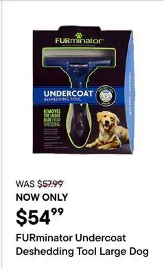 Petvalu FURminator Undercoat Deshedding Tool Large Dog offer