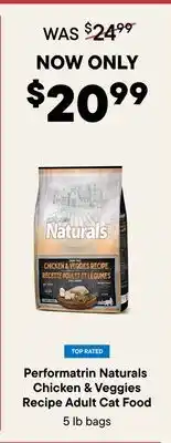 Petvalu Performatrin Naturals Chicken & Veggies Recipe Adult Cat Food offer