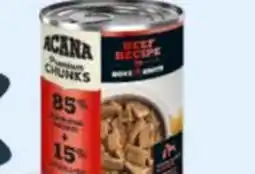 Petvalu ACANA Wet Dog Cans offer
