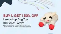 Petvalu Lambchop Dog Toy offer