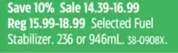 Canadian Tire Selected Fuel Stabilizer. 236 or 946mL offer