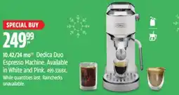 Canadian Tire Dedica Duo Espresso Machine offer
