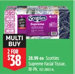 Canadian Tire Scotties Supreme Facial Tissue offer