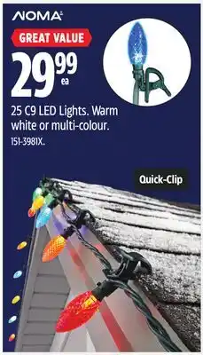 Canadian Tire 25 C9 LED Lights offer