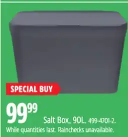 Canadian Tire Salt Box offer