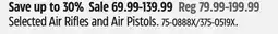 Canadian Tire Selected Air Rifles and Air Pistols offer