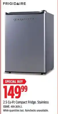 Canadian Tire 2.5 Cu-Ft Compact Fridge offer