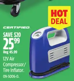 Canadian Tire 12V Air Compressor/Tire Inflator offer