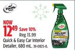 Canadian Tire Turtle Wax Quick & Easy Car Interior Detailer offer